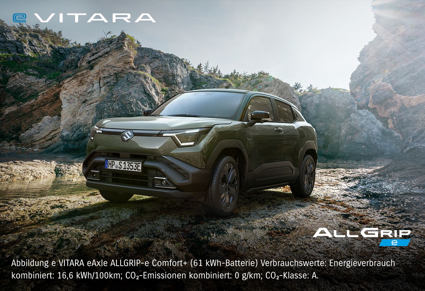 Olivegrüner Suzuki e VITARA