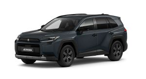 Weinroter Suzuki Across PLUG-IN HYBRID Comfort+ in Front-Seitenansicht 