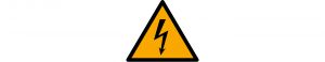 Icon: Warnung vor elektrischer Spannung