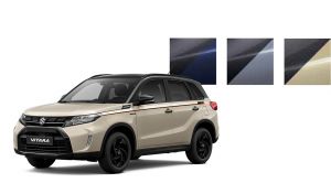 Suzuki Vitara X-ITE mit auswählbaren Lackierungen in der Modellübersicht.